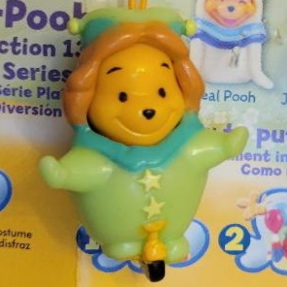 Winnie Pooh Peek-a-Pooh #13 Circus Fun Jolly Jester Pooh Disney Tomy Yujin - Picture 2 of 2